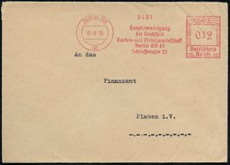 1935 (16.10.) BERLIN NW 40, Absender-Freistempel: Hauptvereinigung Der Deutschen Garten- U. Weinbauwirtschaft.., Fernbri - Sonstige & Ohne Zuordnung