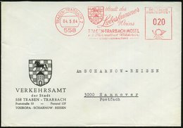 1964 (4.5.) 558 TRABEN-TRARBACH 2, Absender-Freistempel: Stadt Des Liebeskummer Weins,, (Wappen Mit Pferd) Motivgleicher - Sonstige & Ohne Zuordnung