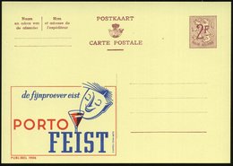 1959 BELGIEN, 2F. Publibel-Ganzsache: De Fijnproever Eist PORTO FEIST (Trinker Mit Portweinglas) Ungebr. (Mi.P 319 II /  - Other & Unclassified