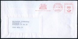 1980 4600 DORTMUND 103, Absender-Freistempel: DEUTSCHE BRAU KOOPERATION (Braubottich, Brau-Instrumente U. Hopfenfrüchte) - Sonstige & Ohne Zuordnung