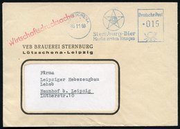 1959 (26.11.) LÜTZSCHENA, Bauer Absender-Freistempel: Sternburg-Bier.. (Logo: Stern) Firmenbrief - Bier / Beer / Biére / - Sonstige & Ohne Zuordnung