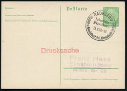 1938 (19.9.) RADEBERG, Handwerbestempel: Bedeutende Exportbier-, Metall- U. Glasindustrie.., Inl.-Karte (Bo.1, Nur 1938- - Other & Unclassified