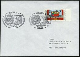 1983 (5.5.) 5900 SIEGEN 1, Sonderstempel: ÜBER 450 JAHRE DEUTSCHES REINHEITSGEBOT FÜR BIER (Braubottich, Brau-Instrument - Autres & Non Classés