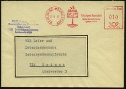 1965 (31.8.) BERLIN-BAUMSCHULENWEG, Absender-Freistempel: VE BAUMSCHULE BERLIN (Baum-Logo) Inl.-Brief - Wald & Baum / Fo - Sonstige & Ohne Zuordnung