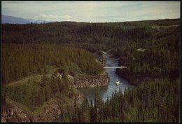 1975 CANADA, 8 C. Bild-Ganzsache: Miles Canyon (Whitehorse, Yukon) Mit Nadelwäldern (Brücke U. Schiff) Ungebr. - Wald &  - Sonstige & Ohne Zuordnung