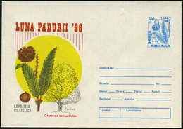 1996 RUMÄNIEN, 100 L. Sonder-Ganzsachen-Umschlag: "Monat Des Waldes", Edel-Kastanie (Baum U. Frucht) Ungebr. (Mi.U 1827) - Other & Unclassified