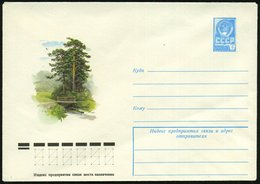 1979 UdSSR, 4 Kop. Ganzsachen-Umschlag, Blau: Kiefern (Graphik), Ungebr. - Wald & Baum / Forest & Tree / Fôret & Arbre / - Altri & Non Classificati