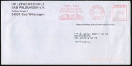 1996 (25.1.) 34537 BAD WILDUNGEN, Absender-Freistempel: HOLZFACHSCHULE 1939 - 1989 (Holzfachschule) Fernbrief - Holz & M - Otros & Sin Clasificación