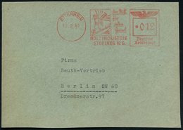 1941 (16.2.) ETTENHEIM, Absender-Freistempel: Bombenstabil, Ihr Stuhl Für Jeden Zweck, HOLZINDUSTRIE STOELKER KG. = Bomb - Other & Unclassified