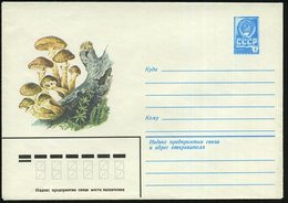 1982 UdSSR. 4 Kop. Ganzsachen-Umschlag, Blau: Goldfell-Schüppling (?), Ungebr. - Pilze / Mushrooms / Champignons / Fungh - Other & Unclassified