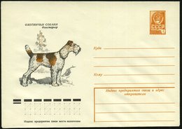1978 UdSSR, 4 Kop. Ganzsachen-Umschlag, Ocker: Fox-Terrier (Jagdhund) Ungebr. - Jagd / Hunting / Chasse / Caccia - Sonstige & Ohne Zuordnung