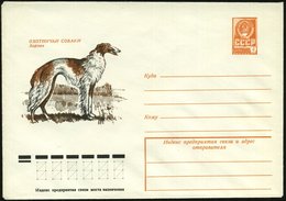 1978 UdSSR, 4 Kop. Ganzsachen-Umschlag, Ocker: Borsoi Windhund (Jagdhund) Ungebr. - Jagd / Hunting / Chasse / Caccia - Sonstige & Ohne Zuordnung