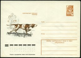 1978 UdSSR, 4 Kop. Ganzsachen-Umschlag, Ocker: Pointer (Jagdhund) Ungebr. - Jagd / Hunting / Chasse / Caccia - Andere & Zonder Classificatie