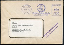 1960 (20.5.) LEIPZIG O5, Absender-Freistempel: VEB Schuh- U. Sattlermaschinenbau.. + Viol. Absenderstempel, Dienstbrief  - Sonstige & Ohne Zuordnung