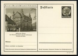 1934 Offenbach (Main), 6 Pf. Bildganzsache Hindenburg: Stadt Des Leders Und Der Lederware (Isenburger Renaissanceschloß, - Andere & Zonder Classificatie