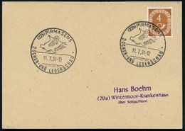 1951 (11.7.) (22 B) PIRMASENS, Sonderstempel: 2. SCHUH- UND LEDERSCHAU (Frauenschuh Auf Tierhaut) Inl.-Karte (Bo.10) - L - Other & Unclassified