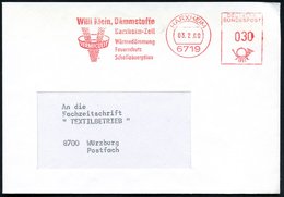 1969 (3.2.) 6719 HARXHEIM, Absender-Freistempel: Willi Klein, Dämmstoffe, Wäremdämmung Feuerschutz Schallabsorption (Fir - Other & Unclassified
