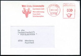 1969 (3.2.) 6719 HARXHEIM, Absender-Freistempel: Willi Klein, Dämmstoffe, Wäremdämmung Feuerschutz Schallabsorption (Fir - Altri & Non Classificati