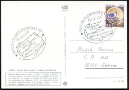 1982 (11.12.) ITALIEN, Sonderstempel: 39040 COLLE ISARCO-GOSSENSASS (BZ).. IX. KONGRESS FÜR UMWELTWISSENSCHAFTEN (zweisp - Other & Unclassified