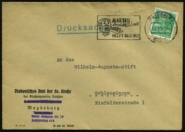 1957 (7.9.) MAGDEBURG BPA 7, Maschinen-Werbestempel: MARTIN Braucht Schrott.. (Comic-Figur Martinsofen Schluckt Schrott) - Other & Unclassified