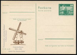 1982 2724 DABEL 1, Amtl. Ganzsache 10 Pf. Neptunbrunnen + Zudruck: .. Technisches Denkmal Gallerieholländer 1892 - 1982. - Sonstige & Ohne Zuordnung