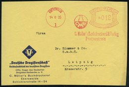 1935 (14.8.) EBERSWALDE, Absender-Freistempel Bogenrechteck: CMB, C. Müller's Buchdruckerei & Verlag (Monogramm Mit Wind - Other & Unclassified