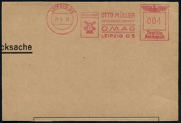 1938/39 LEIPZIG O 5, 2 Verschiedene Absender-Freistempel: Molitor, OTTO MÜLLER AG, OMAG.. Bzw. Abt. Elektrotechnik, Je W - Other & Unclassified