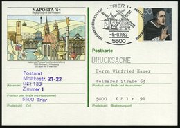 1982 (5.9.) 5500 TRIER 1, Sonderstempel: DEUTSCH-NIEDERLÄNDISCHE BRIEFMARKENAUSSTELLUNG = 2 Klassische, Holländische Win - Sonstige & Ohne Zuordnung