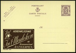 1948 BELGIEN, 90 C. Publibel-Ganzsache: HERENKLEDING Jn't Meuleken.. (Windmühle) Ungebr. (Mi.P 248 II / 829) - Wasser- U - Autres & Non Classés