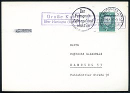 1961 (4.4.) Viol. Landpoststempel:  G R O ß E   K U H  über Hattingen (Ruhr) + Maschinen-Werbestempel: (21 B) HATTINGEN  - Andere & Zonder Classificatie
