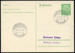 1939 (14.5.) NEUBRANDENBURG (MECKL), Sonderstempel: Pferdemarkt, Inl.-Karte (Bo.2, V. Verwendung, 1. Tag) - Pferd / Hors - Other & Unclassified