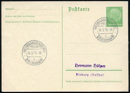 1939 (14.5.) NEUBRANDENBURG (MECKL), Sonderstempel: Pferdemarkt, Inl.-Karte (Bo.2, V. Verwendung, 1. Tag) - Pferd / Hors - Altri & Non Classificati