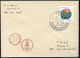 1984 (23.9.) 7010 LEIPZIG, Sonderstempel: DDR Siegerausstellung Für Rassehunde Des VKSK (Torfspitz) Auf Passendem Sonder - Andere & Zonder Classificatie