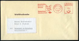 1979 (5.4.) 717 SCHWÄBISCH HALL 1, Absender-Freistempel: BAUSPAREN - SCHLAU-SPAREN.. (Fuchs Mit Brille) Bausparkassenbri - Other & Unclassified