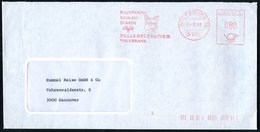 1986 (4.12.) 3180 WOLFSBURG 12, Absender-Freistempel: BAUSPAREN - SCHLAU-SPAREN, FALLERSLEBENER VOLKSBANK (Fuchskopf Mit - Altri & Non Classificati