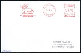 1985 FRANKREICH, Absender-Freistempel: 93 BAGNOLET Ppal, Ets. DANIEL MEYER SA. = Dackel, Ausl.-Brief - Hund, Wolf, Fuchs - Other & Unclassified