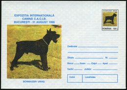 1996 RUMÄNIEN, 150 L. Sonder-Ganzsachen-Umschlag: Internat. Hunde-Ausstellung Bukarest = Schnauzer, Ungebr. (Mi.U 1903)  - Other & Unclassified