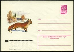 1979 UdSSR. 4 Kop. Ganzsachen-Umschlag, Lilarot: Fuchs, Ungebr. - Hund, Wolf, Fuchs / Dog / Chien / Cane - Other & Unclassified