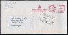 2001 (9.11.) 28195 BREMEN 1, Absender-Freistempel "DEUTSCHE POST": FREI HANSESTADT BREMEN, Ortsamt Vegesack.. = "Bremer  - Otros & Sin Clasificación