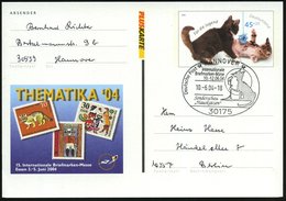 2004 (10.6.) 30175 HANNOVER, Sonderstempel: Int. Briefmarken-Börse, Sonderschau "Hauskatzen" (singende Katze Vor Mikroph - Sonstige & Ohne Zuordnung