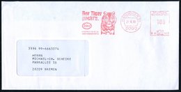 1990 3000 HANNOVER 51, Absender-Freistempel: Der Tiger Packt's, Esso.., Rs. Reklame: Esso Heizöl Extra (Tank-LKW) Fernbr - Altri & Non Classificati