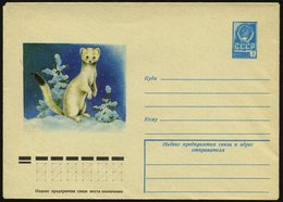 1978 UdSSR, 4 Kop. Ganzsachen-Umschlag, Blau: Hermelin, Ungebr. - Wild Lebende Säugetiere / Wild Living Mammals / Animau - Altri & Non Classificati