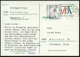 1971 (28.5.) 85 NÜRNBERG BPA, Maschinen-Werbestempel: Tiergarten Nürnberg = Orang Utan, Bedarfs-Ganzsache 20 Pf. Dürer ( - Other & Unclassified