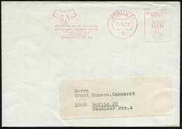 1973 (19.10.) 1 BERLIN 41, Absender-Freistempel: DIPL. ING. HELMUT GÄDE, ARCHITEKT.. (Elefant) Ortsbrief - Elefant / Ele - Sonstige & Ohne Zuordnung