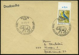 1975 (25.3.) 1085 BERLIN, Sonderstempel: TIERE AUS DEN TIERGÄRTEN DER DDR = Elefant, EF 5 Pf. Zoolog. Garten Magdeburg,  - Autres & Non Classés