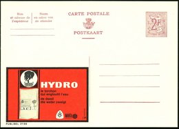 1959 BELGIEN, 2 F. Publibel-Ganzsache: HYDRO Le Torchon... =  Elefant Trinkt Aus Zuber + Packung Mit Elefantenkopf, Unge - Autres & Non Classés