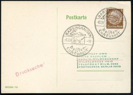 1934 (8.7.) BARSINGHAUSEN, Handwerbestempel: ..Luftkurort = Röhrender Hirsch, Inl.-Karte (Bo.1, Erstjahr) - Rot- & Schal - Sonstige & Ohne Zuordnung