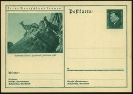 1932 Hamburg-Altona, 6 Pf. Bild-Ganzsache Ebert, Grün: Hagenbeck-Jubiläum 1932 = Gemsen (= Zoo Hamburg) Ungebr. (Mi.P 20 - Other & Unclassified