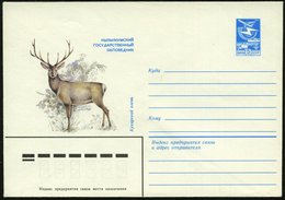 1983 UdSSR, 5 Kop. Ganzsachen-Umschlag, Blau: Naturschutzpark Kisilkumski (Staatl. Wildgehege = Hirsch) Ungebr. - Rot- & - Other & Unclassified