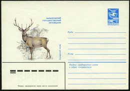 1983 UdSSR, 5 Kop. Ganzsachen-Umschlag, Blau: Naturschutzpark Kisilkumski (Staatl. Wildgehege = Hirsch) Ungebr. - Rot- & - Andere & Zonder Classificatie